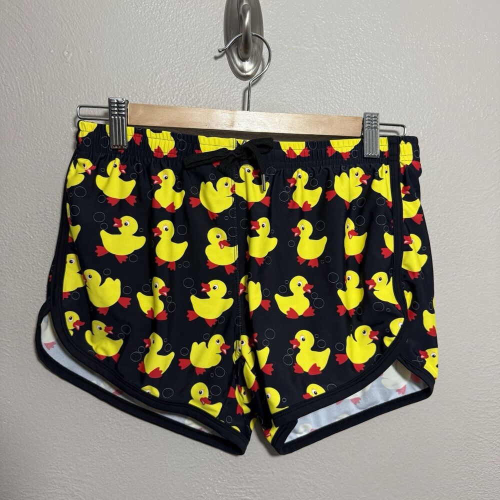 Pool Boy Rubber Duckie Duck  Mens Swim Shorts Sz Medium M